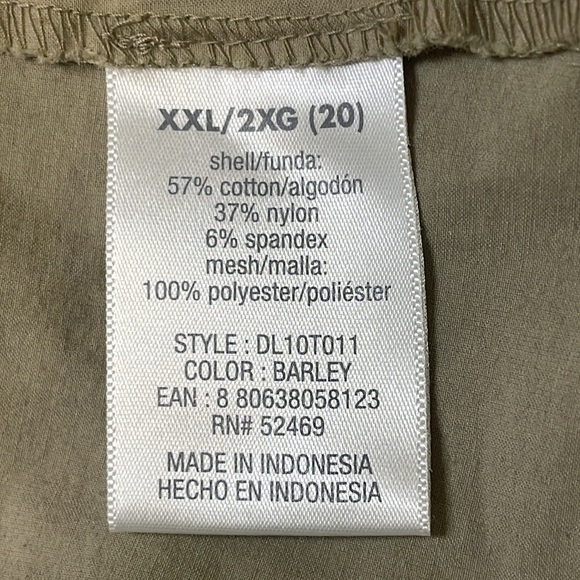 Danskin Lightweight Convertible 2 in 1 Jacket/Vest Beige Pink Size 2X Plus Size - Picture 12 of 13